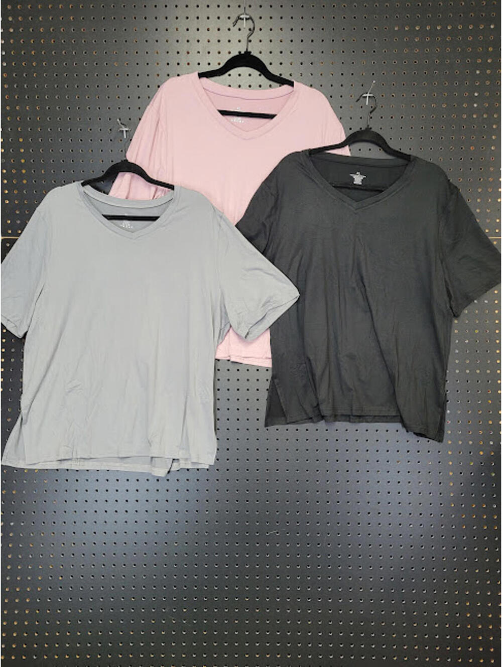 Showitty Multi Color V-Neck T-Shirts Bundle of 3, 2XL